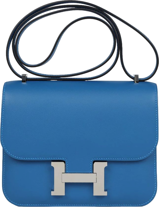 Hermes Constance 18 Mykonos Verso Evercolor Palladium Hardware