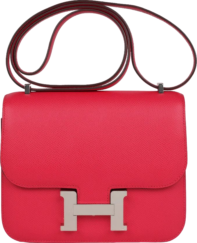 Hermes Constance 18 Rose Extreme Epsom Palladium Hardware