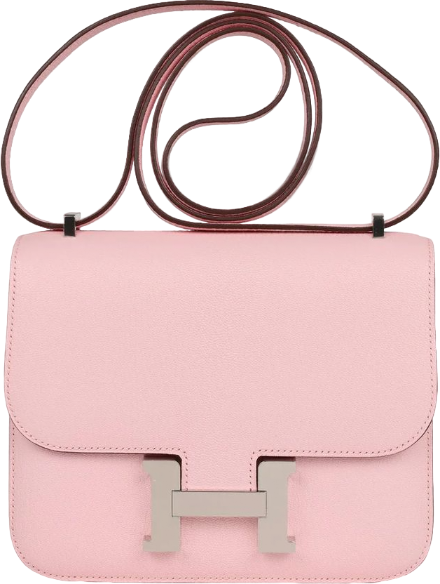 Hermes Constance 18 Rose Sakura Chevre Palladium Hardware