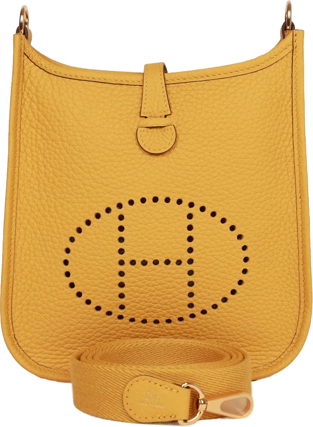 Hermes Evelyne TPM Jaune Ambre Clemence Gold Hardware
