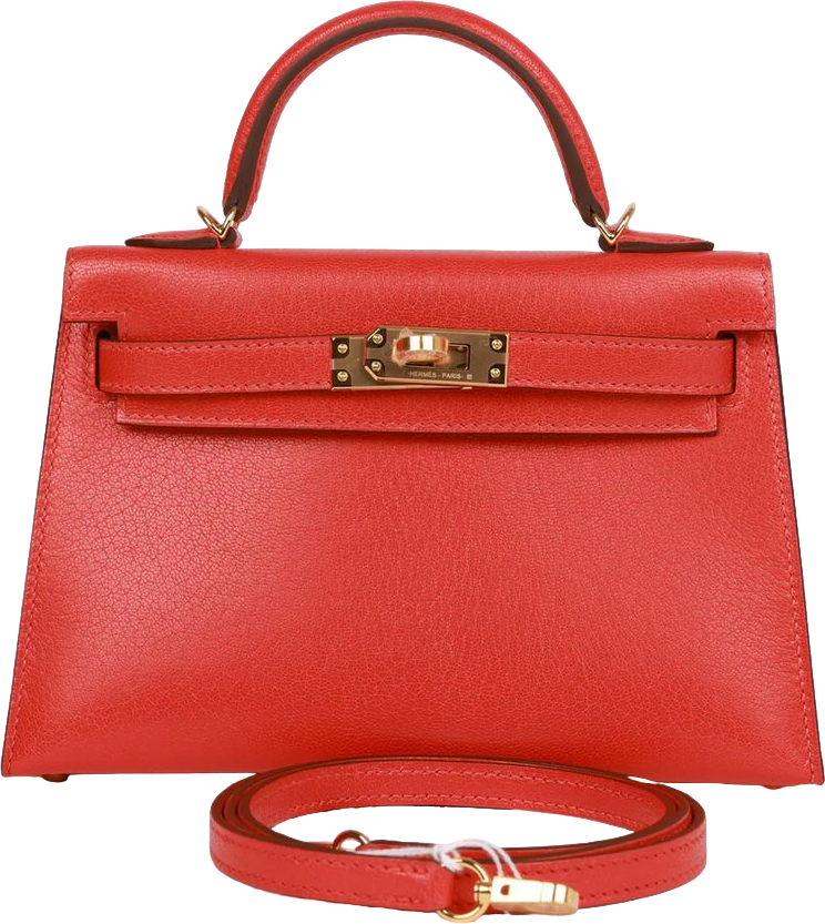 Hermes Kelly 20 Capucine Chevre Gold Hardware
