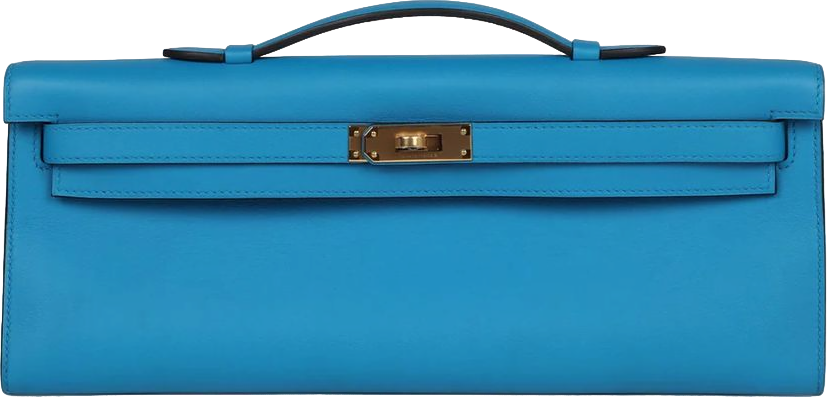 Hermes Kelly Cut Bleu Zanzibar Swift Gold Hardware