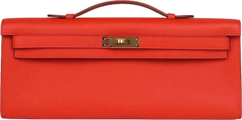 Hermes Kelly Cut Capucine Swift Gold Hardware
