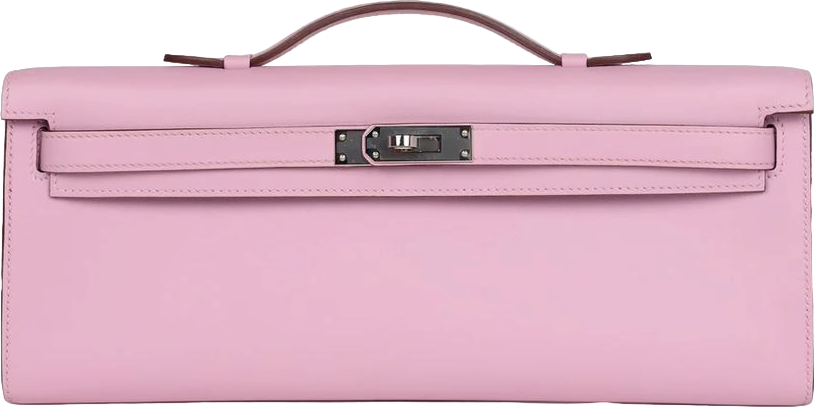 Hermes Kelly Cut Mauve Sylvestre Swift Palladium Hardware