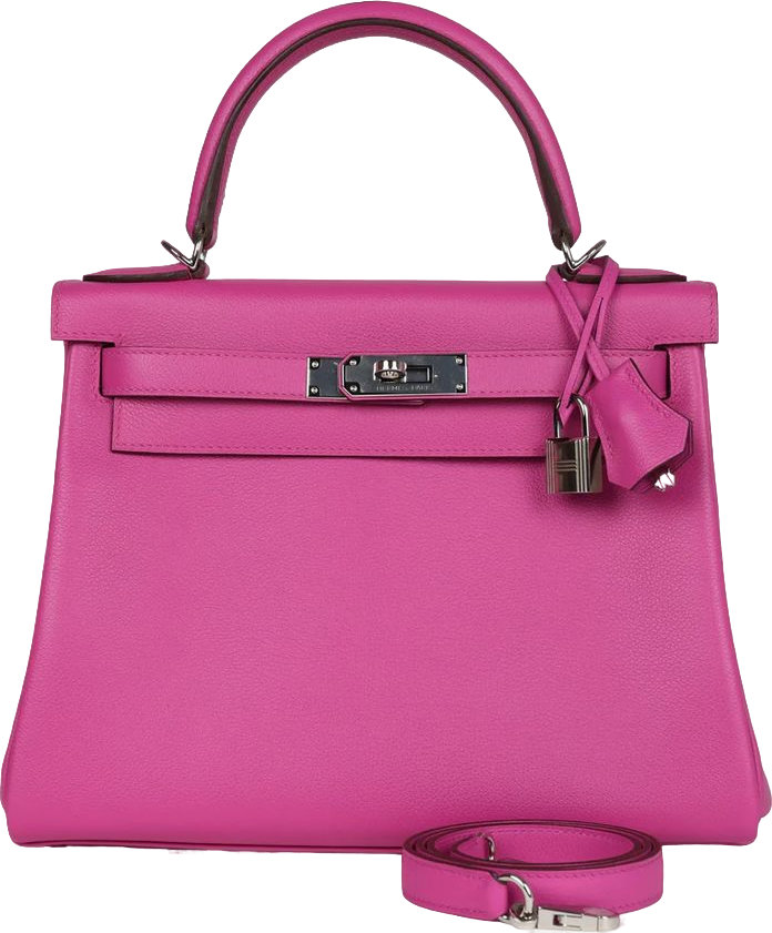 Hermes Kelly Retourne 28 Magnolia Evercolor Palladium Hardware