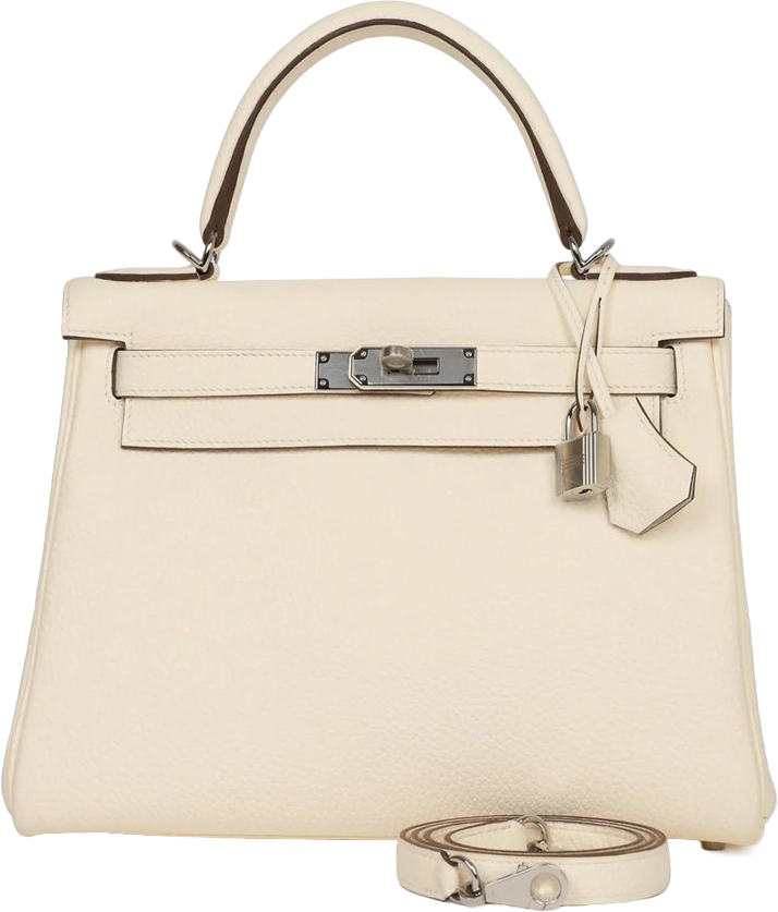 Hermes Kelly Retourne 28 Nata Clemence Palladium Hardware