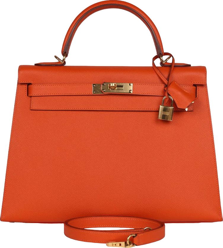 Hermes Kelly Sellier 32 Feu Epsom Gold Hardware