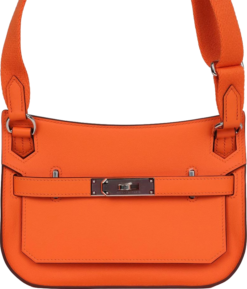 Hermes Mini Jypsiere Orange Minium Swift Palladium Hardware