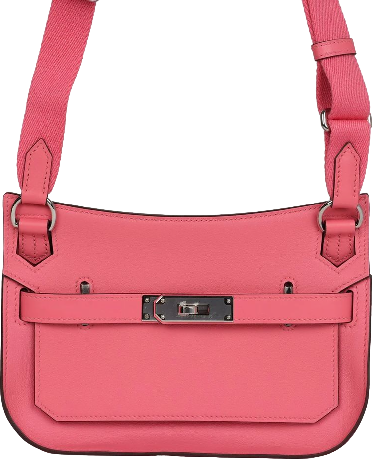 Hermes Mini Jypsiere Rose Azalee Swift Palladium Hardware
