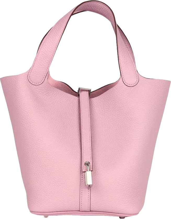 Hermes Picotin Lock 22 Mauve Sylvestre Clemence Palladium Hardware