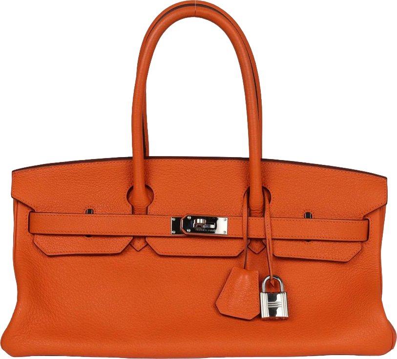 Hermes Shoulder Birkin 42 JPG Orange H Clemence Palladium Hardware