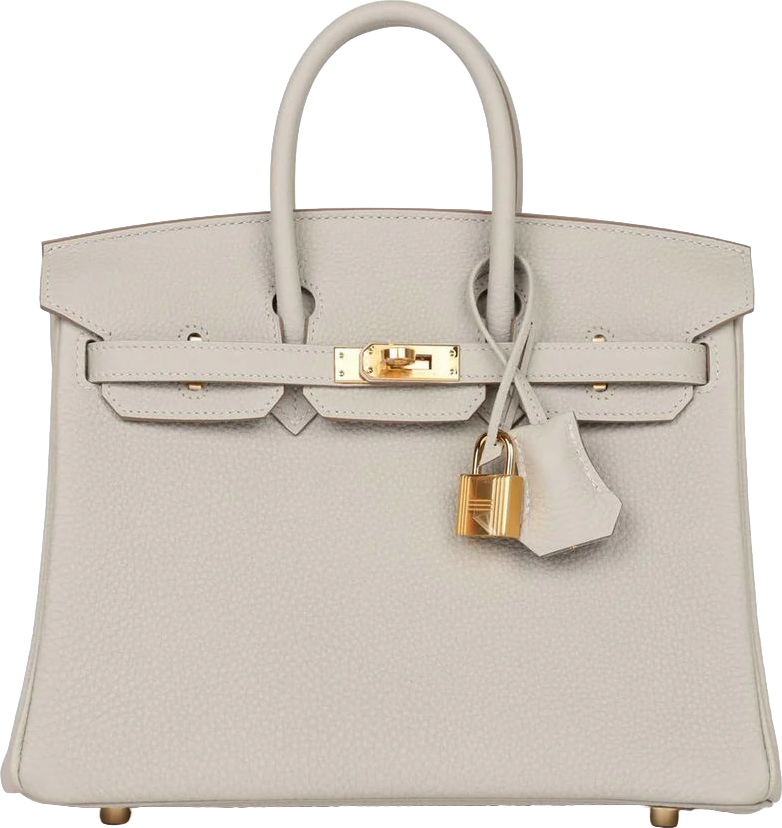 Hermes Birkin 25 Gris Perle Togo Gold Hardware