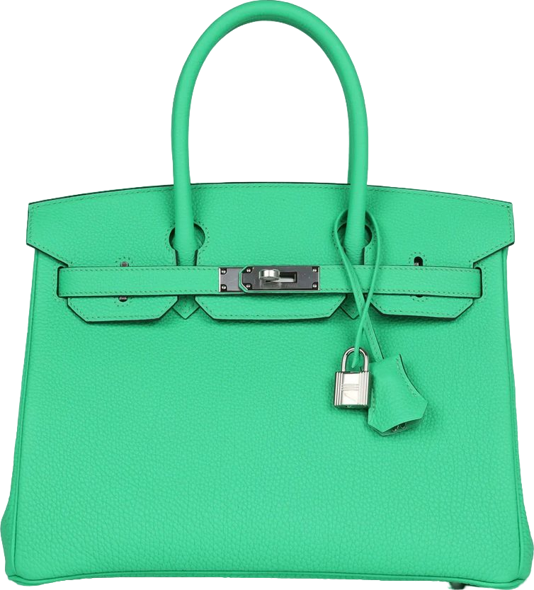 Hermes Birkin 30 Vert Comics Togo Palladium Hardware