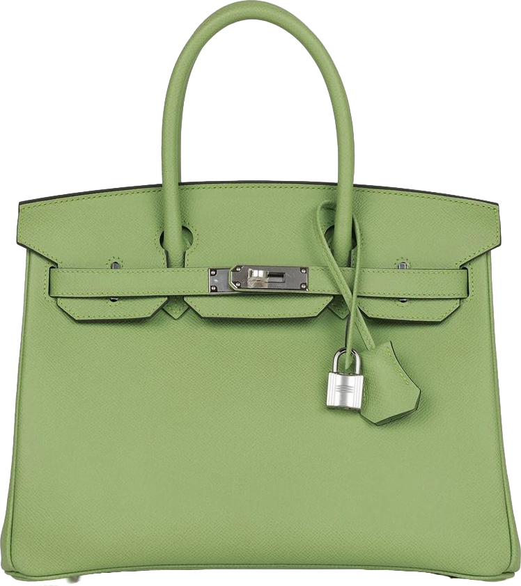 Hermes Birkin 30 Vert Criquet Epsom Palladium Hardware