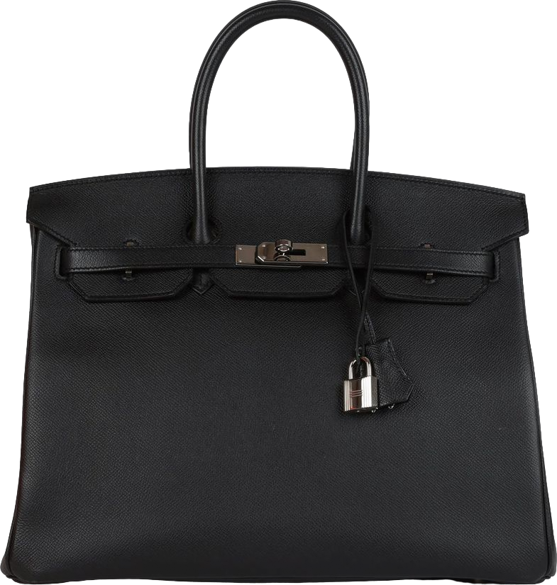 Hermes Birkin 35 Black Epsom Palladium Hardware