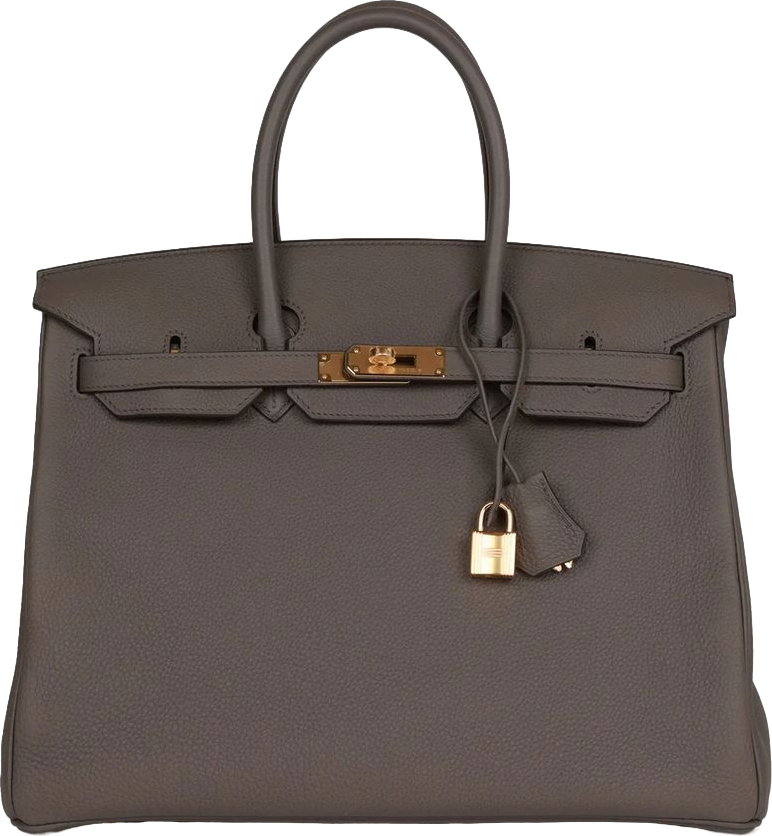 Hermes Birkin 35 Etain Togo Gold Hardware