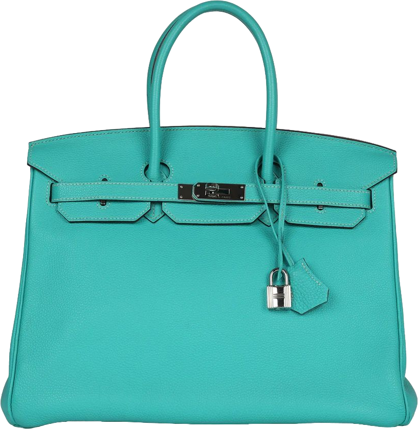 Hermes Birkin 35 Lagoon Togo Palladium Hardware