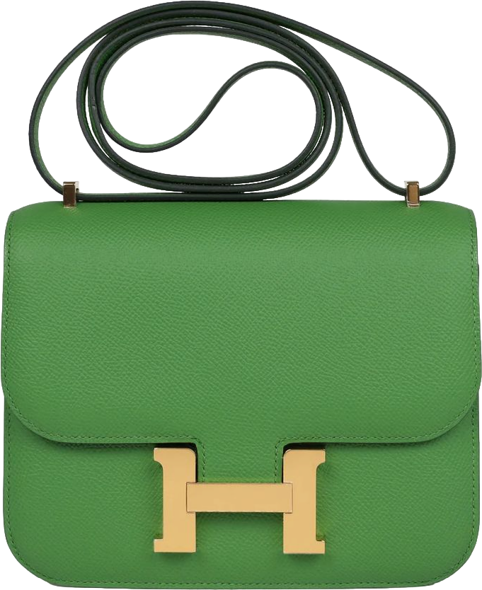 Hermes Constance 1-18 Vert Yucca Epsom Gold Hardware