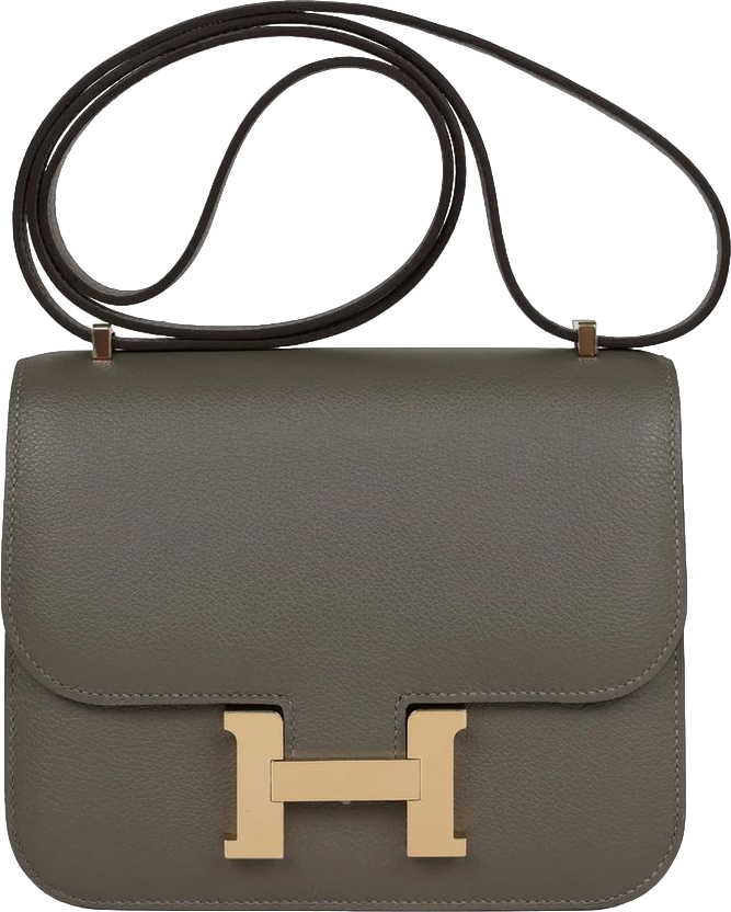 Hermes Constance 18 Gris Meyer Verso Evercolor Permabrass Hardware