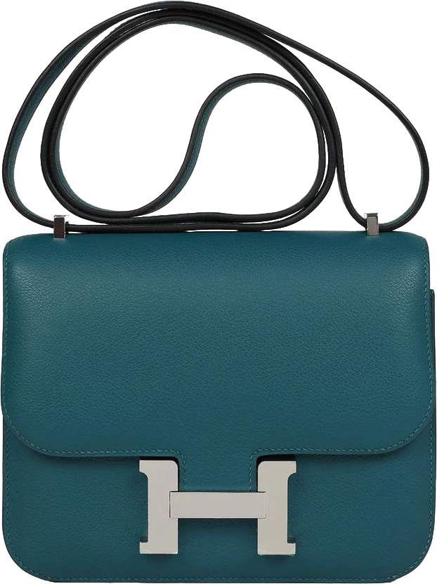 Hermes Constance 18 Vert Bosphore Evercolor Palladium Hardware