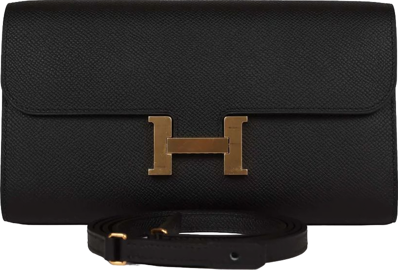 Hermes Constance Wallet To Go Black Epsom Gold Hardware