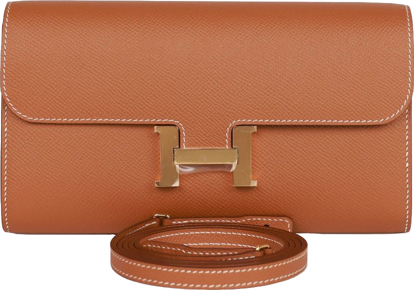 Hermes Constance Wallet To Go Gold Epsom Gold Hardware