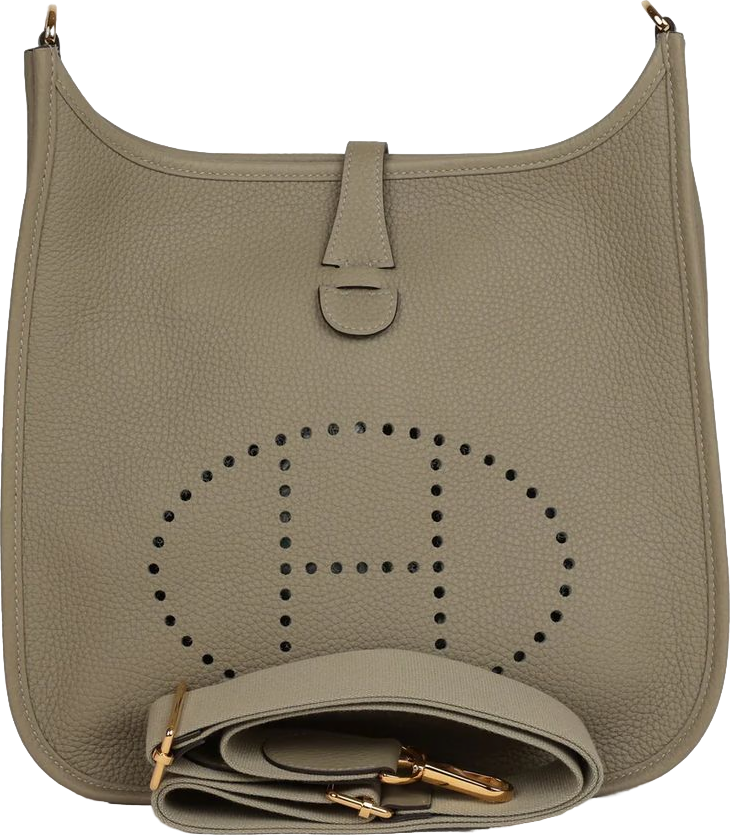 Hermes Evelyne III PM Sage Clemence Gold Hardware