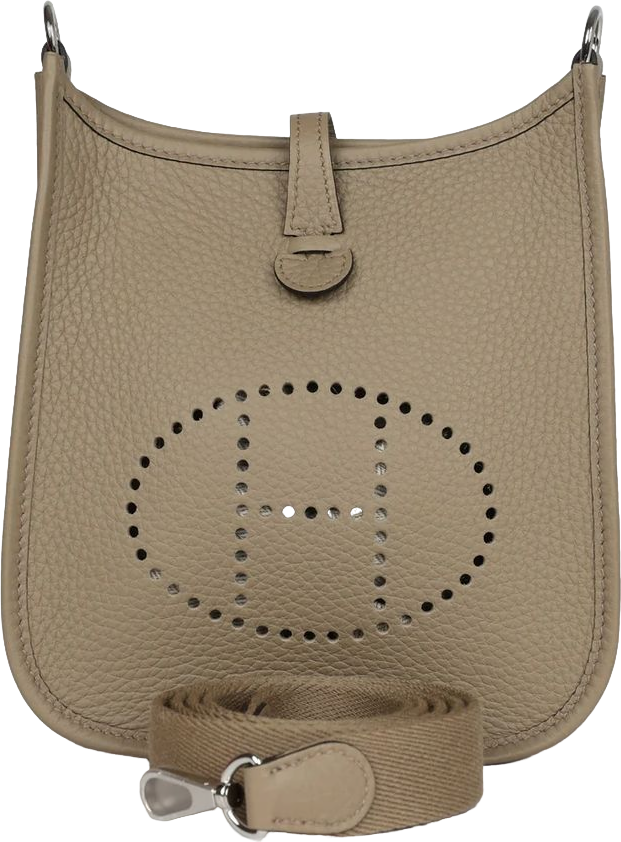 Hermes Evelyne TPM Beige Marfa Clemence Palladium Hardware