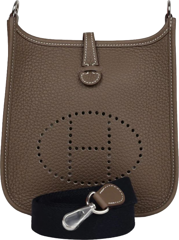 Hermes Evelyne TPM Etoupe Clemence Palladium Hardware