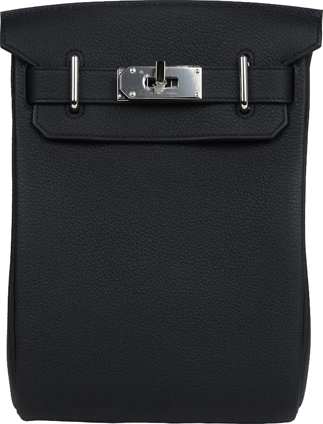 Hermes Hac A Dos PM Black Togo Palladium Hardware