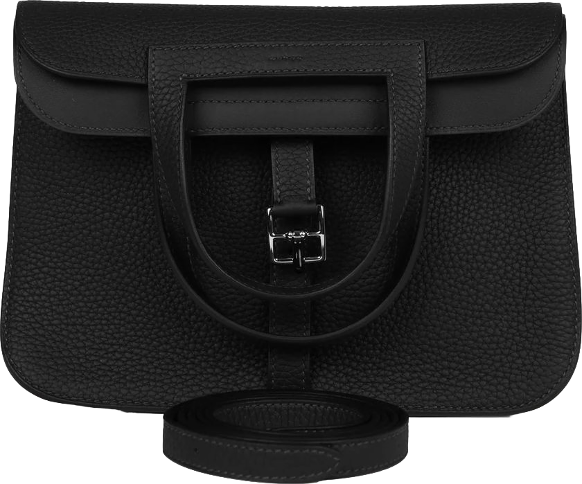 Hermes Halzan 25 Caban Clemence Palladium Hardware