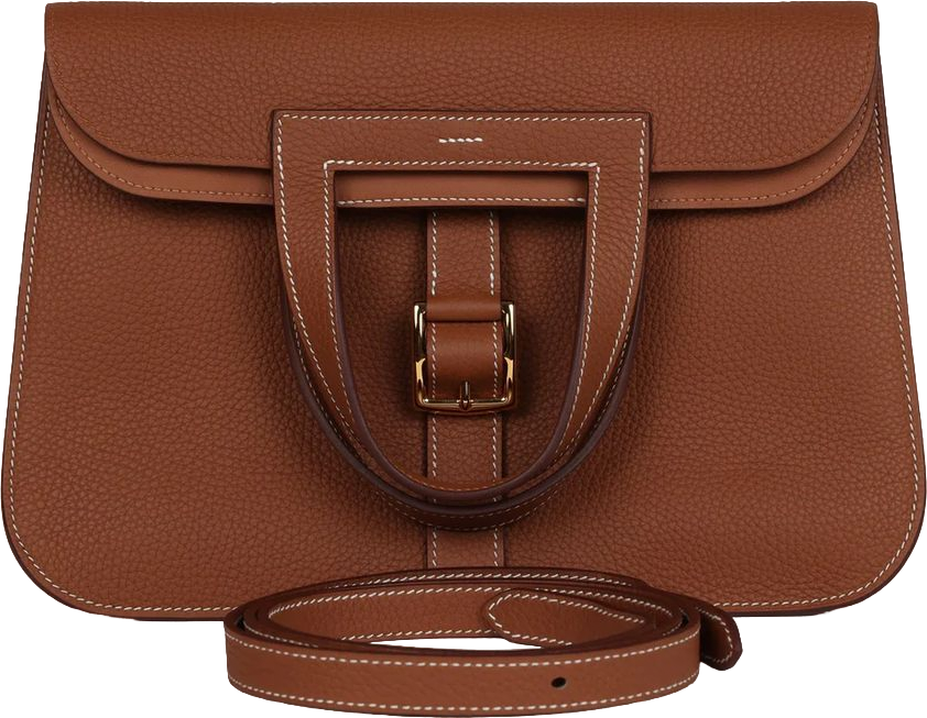 Hermes Halzan 31 Gold Clemence Gold Hardware