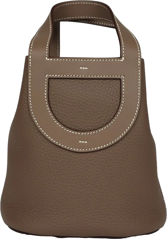 Hermes In-The-Loop 18 Etoupe Clemence and Swift Gold Hardware