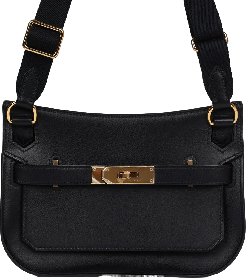Hermes Jypsiere Mini Black Evercolor Gold Hardware