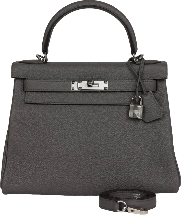 Hermes Kelly Retourne 28 Etain Togo Palladium Hardware