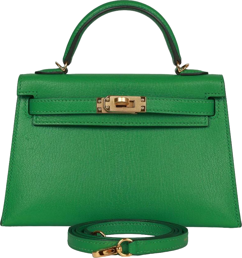Hermes Kelly Sellier 20 Bambou Chevre Gold Hardware