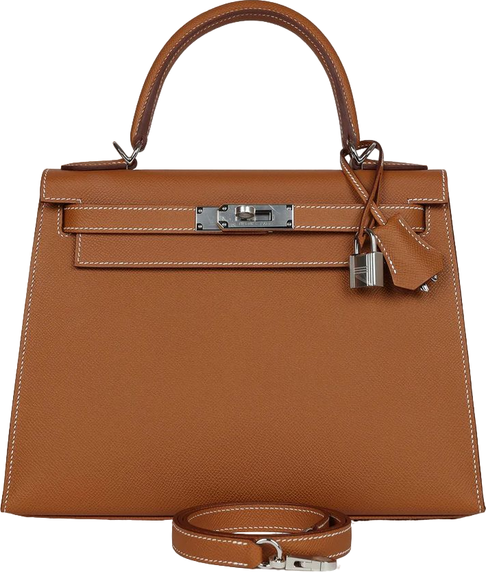 Hermes Kelly Sellier 28 Gold Epsom Palladium Hardware