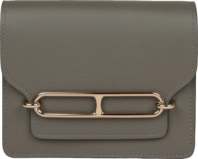 Hermes Roulis Slim Wallet Gris Meyer Evercolor Permabrass Hardware