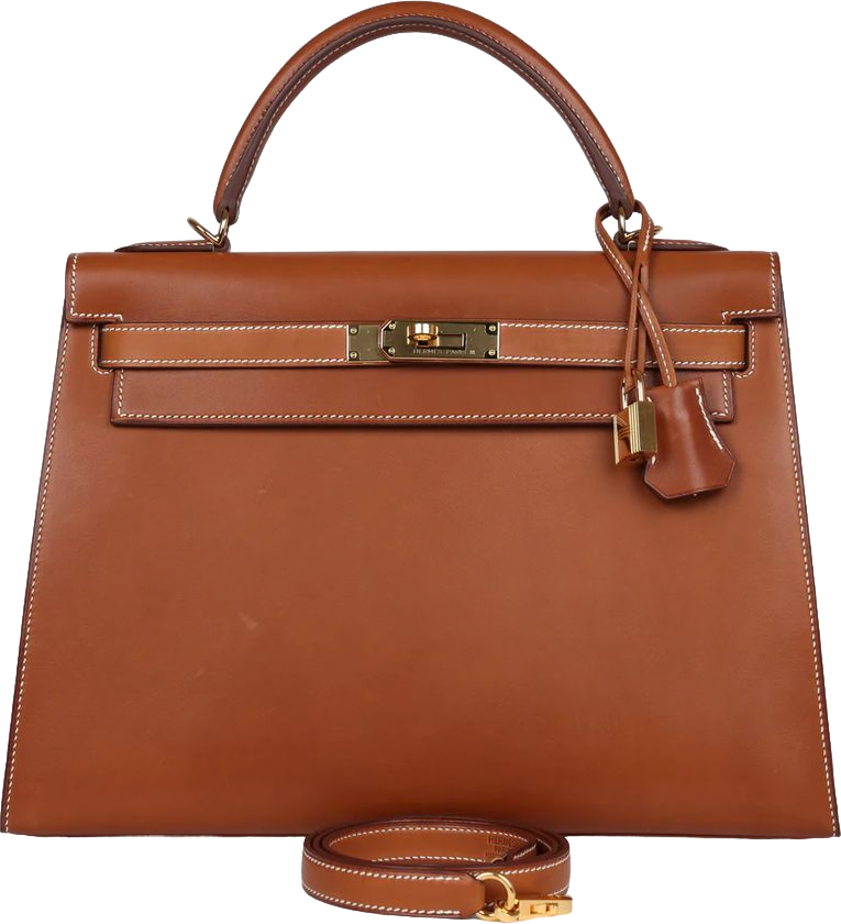 Hermes Sellier Kelly 32 Fauve Barenia Gold Hardware