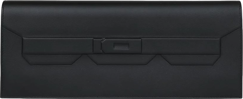 Hermes Shadow Kelly Cut Black Swift Calfskin