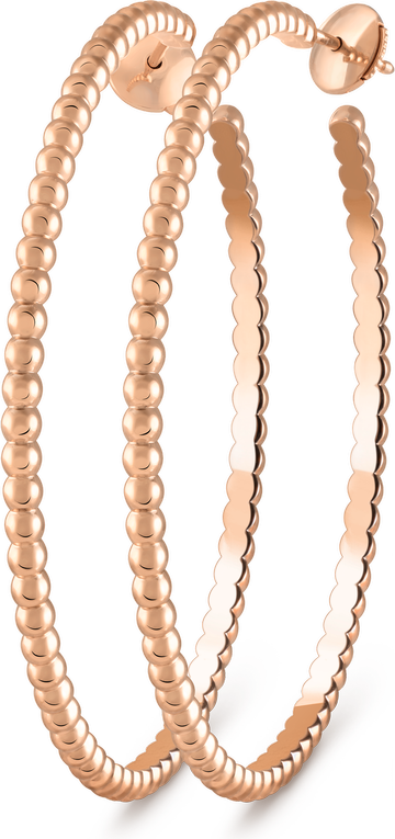 Van Cleef & Arpels Серьги-кольца Perlée perles d'or