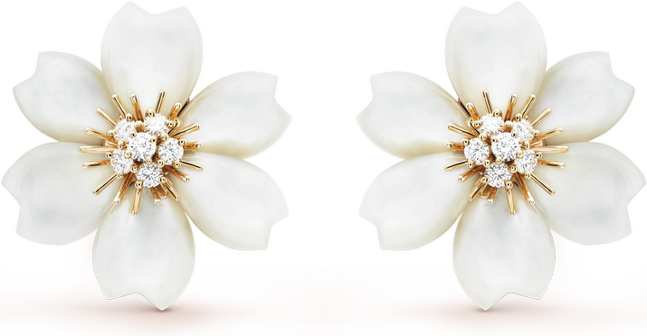 Van Cleef & Arpels Серьги Rose de Noël