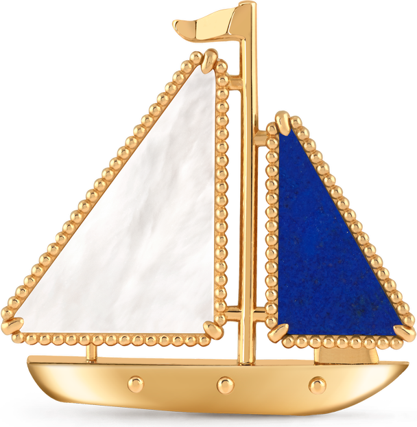 Van Cleef & Arpels Брошь Lucky Summer Boat