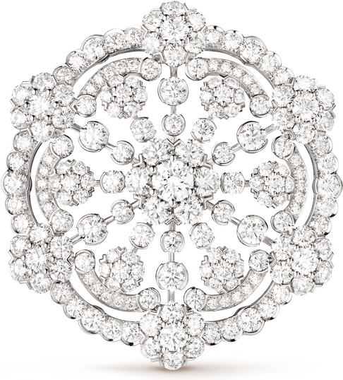 Van Cleef & Arpels Брошь-подвеска Snowflake