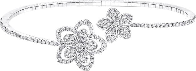 Wild Flower Twist Diamond Bangle Graff Wild Flower Twist Diamond Bangle Graff