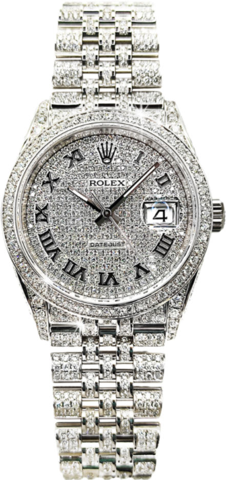 Rolex Datejust Diamonds Full Pave Tuning