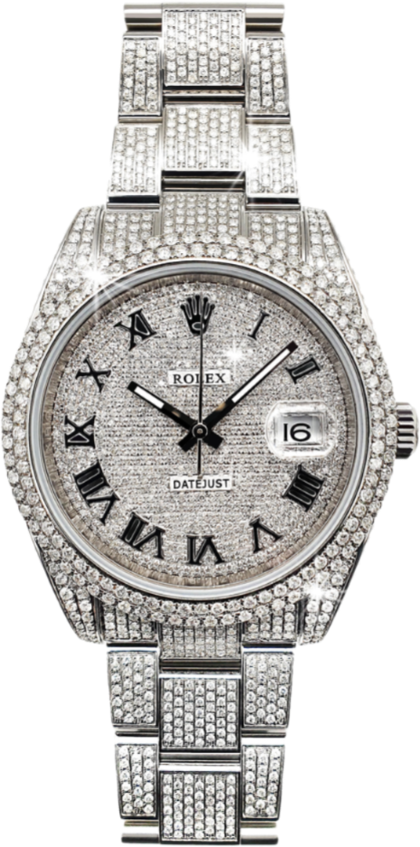 Rolex Datejust II Diamonds Full Pave Tuning
