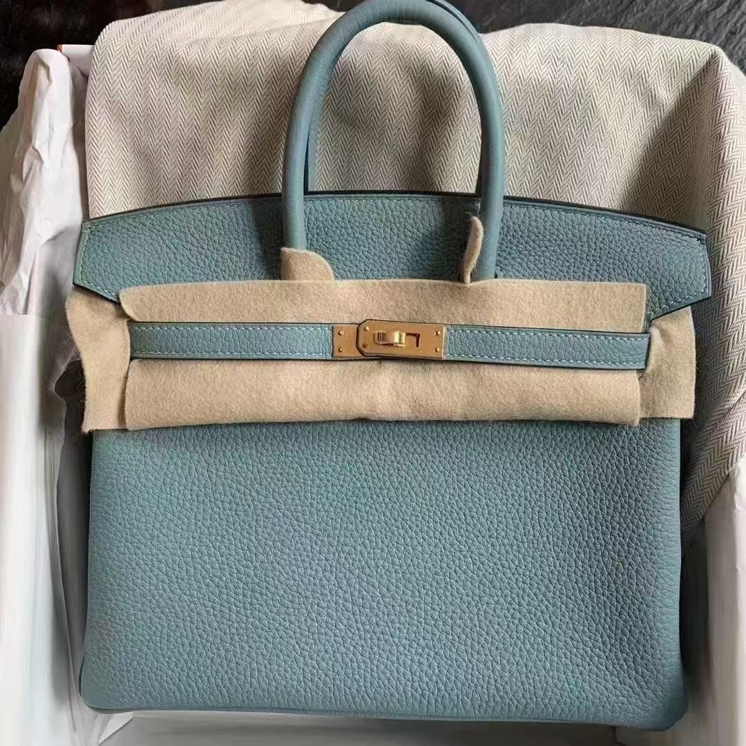 Hermes Birkin 25 ciel / togo / ghw Y