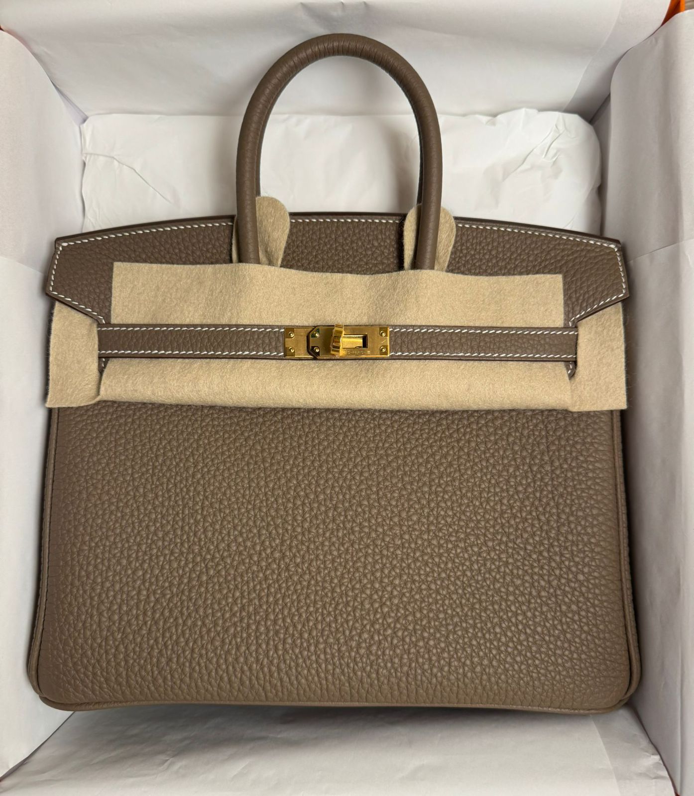 Hermes Birkin 25 Etoupe / togo / Ghw